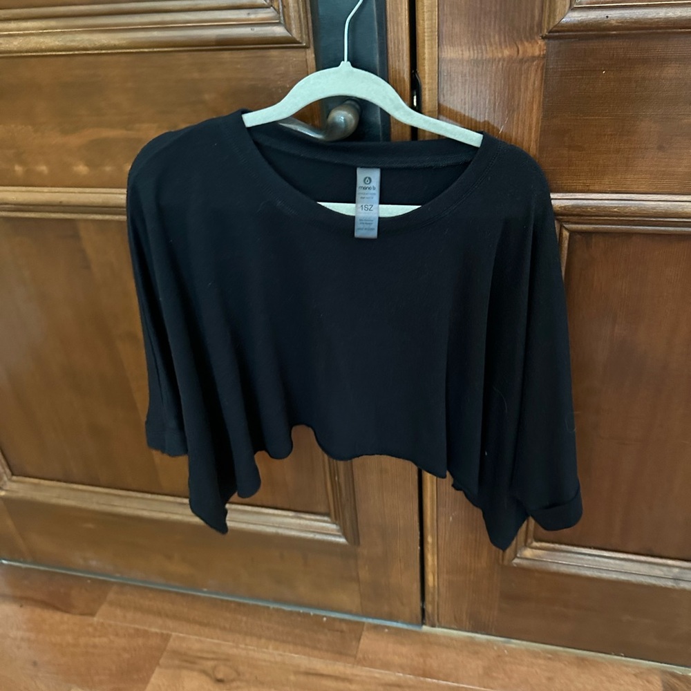 Mono B Black Crop Top